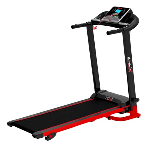 Image of Avon Fitx Motorized Treadmill, 3 HP Peak, 4 Steps Manual Incline with Ipad /iPhone Holder & Bottle Cup Holder