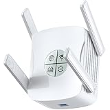 WiFi 6 Extender Signal Booster - 2400Mbps Long Range Internet Booster for Home with Ethernet Port | 5GHz Dual-Band Wireless Repeater, 4 High Gain Antennas, White