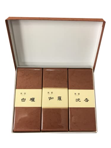 石のさかい みのり苑 進物 贈答 熨斗包装 線香 【風韻 3箱セット】 (伽羅・沈香・白檀)