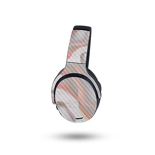 Image of MightySkins Carbon Fiber Skin Compatible with Skullcandy Crusher ANC 2 - Bubble Marble | Protective, Durable Textured Carbon Fiber Finish | Easy to Apply