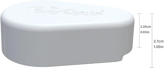 PonyCycle White Pedal Pad for Model E Size 3 &4 Ride on Unicorn, Black Horse