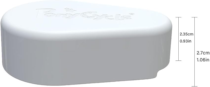PonyCycle White Pedal Pad for Model E Size 3 &4 Ride on Unicorn, Black Horse