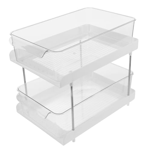 Alipis Countertop Storage Rack for Bathroom and Kitchen Versatile Organizer for Cosmetics and Accessories Easy to Install Design Suitable for Under Sink and Vanity Use