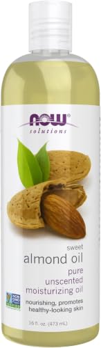 Image of NOW Foods Solutions, Sweet Almond Oil, 100% Pure Moisturizing Oil, Promotes Healthy-Looking Skin, Unscented Oil, 16-Ounce, Package may vary (Pack of 12)