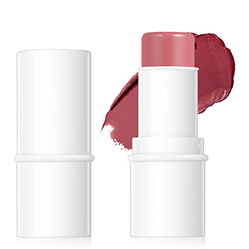 Multi Stick Blush Stick for Cheeks and Lips,Easy To Use On The Go, Blends Effortlessly, Sparkling Rose (05# Rose)