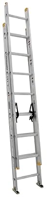 Louisville Ladder AE3216 Extension Ladder, 16 Feet, Silver