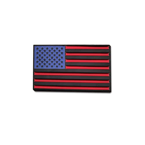 Image of 1Pc American Flag Sticker Decal 3.35 inch Metal Flag Car Stickers Emblem Bumper Stickers Logo for Vehicle Car Fender Side Tailgate USA US Flags Decals for Trucks Motorcycle 3D Badge (Black Blue red)