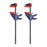 WORKPRO 305 mm Ratchet Bar Clamp Set, 440 mm Spreader, Quick Release and One-Handed Clamp, Ideal for Woodworking and DIY Projects, Max 68 kg Load Limit, 2 Pack