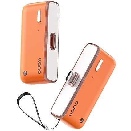 llano S850 Upgraded Type-C Wireless HDMI Transmitter and Receiver 50M Ultra 4K Decode Input 1080P@60Hz Output Plug&Play 5G+2.4G and Audio for Phone/Tablet/Laptop/PC to Monitor/Projector/TV (Orange)
