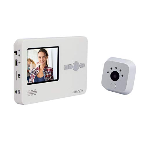 Preisvergleich Produktbild Chacon 34815 Judas weiße Gegensprechanlage Digital mit LCD-Display 2,8 "