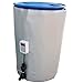 CHIPEL Drum Heater Blanket, 2300w Metal Oil Drum Heater, Industrial Grade/Weather Resistant 55 gal Insulated Drum Heating Blanket, 0~150℃ Adjustable Temperature, Barrel Heater(Grey)