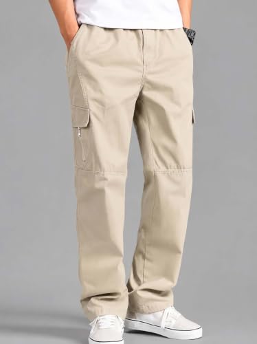 Image of Lymio Cargo for Men || Cotton Cargo Pant || Drawstring Waist Pant (Also Available in Plus Sizes) (117-120)