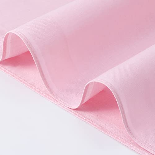Image of HOULIFE Men's Cotton Handkerchiefs, Solid Color 60S Soft Cotton Hankies for Men Women 6 /12PCS 15.7 inchx15.7 inch