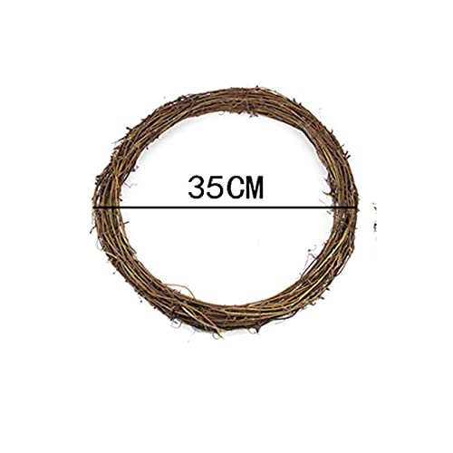 Niazi - Ghirlanda natalizia in rattan, stile