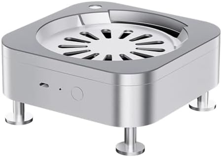 Aluminum Desktop Stand for Apple Mac mini M4/M4 Pro (2024) - Dual-Fan Cooling Stand, Open-Base Design with Bottom Button Access & Air Filter, 3-Speed Smart Cooling