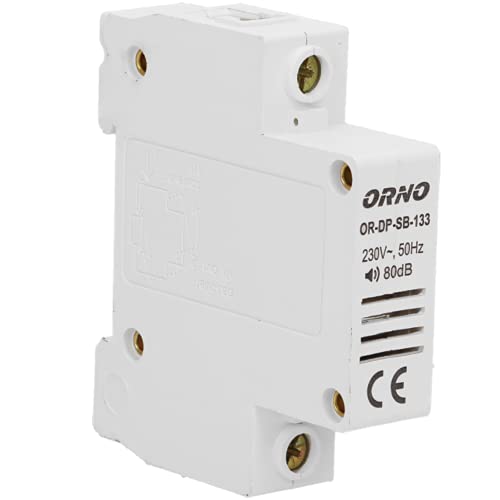 ORNO DP-SB-133 Türklingel Kabelgebunden für die DIN-1-Modulschiene 1 Tonnen 80dB