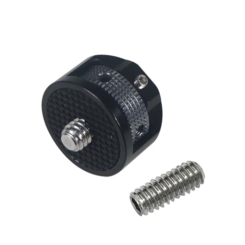 ݊܂ 1/4C` IX - X JϊlWɑΉ - DJI Pocket2AInsta360 X4/X5AOrALED}WbNA[p360x߉\A_v^[(Black Grey)