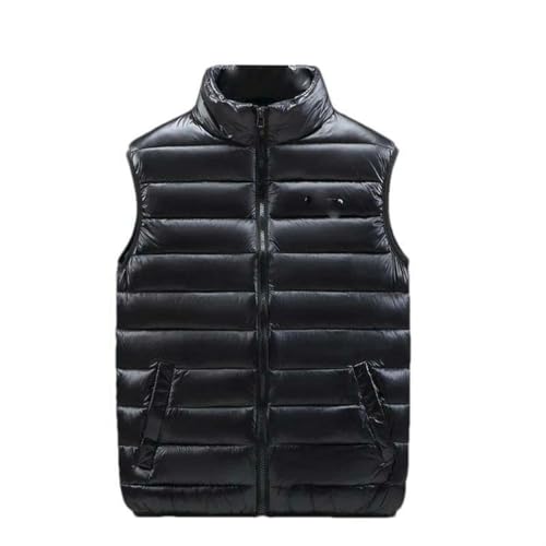 Chaleco de algodón ligero para hombre JXQXHCFS chaleco acolchado de invierno sin mangas color sólido
