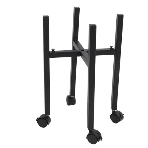 Support de plante en fer avec roues stable résistant roulette porte-pot bureau - 4