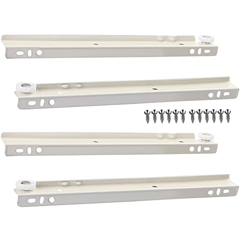 Guías para cajones XJBTBA de 2 secciones con extensión completa para gabinetes de 10 a 22 pulgadas