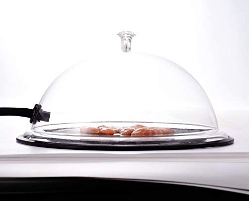 Smoking Cloche Dome Cover 10 Inches Lid for Plates, Bowls and Glasses, Smoker Gun Smoking Infuser Smoke Infusion Specialized Accessory
