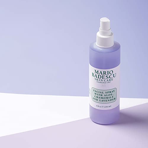Mario Badescu Facial Spray With Aloe, Chamomile And Lavender For All Skin Types | Face Mist That Hydrates And Restores Balance & Brightness | 8 Fl Oz & 4 Fl Oz Combo #TOP6