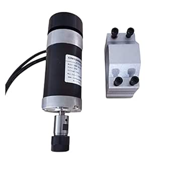 FURLOU CNC Spindle Motor, 48v 500W ER16 Brushless Spindle+57MM Clamp ...