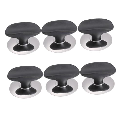 LIGIGWASH 6piezas Perillas De Repuesto para Tapas De Olla Asas De Inoxidable Diseño Práctico y Fácil De Instalar para Cocinas Domésticas