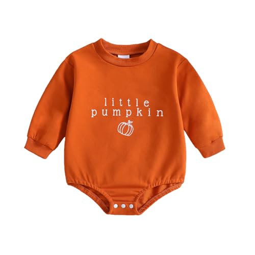 WOLBAY Newborn Infant Toddler Baby Girl Boy long Sleeve Halloween Thanksgiving Pumpkin Patch Onesie2