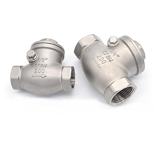 Clapet anti-retour inox DN40 horizontal stop reflux eau filetage femelle 304 - 2
