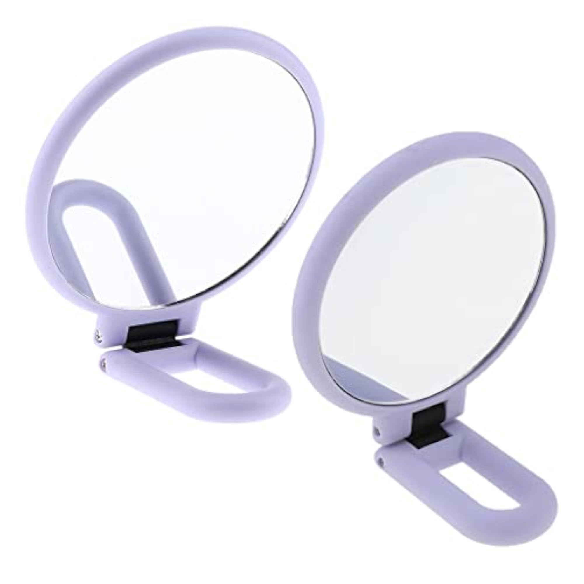 2X Folding Handheld Makeup Tabletop Travel Mirror