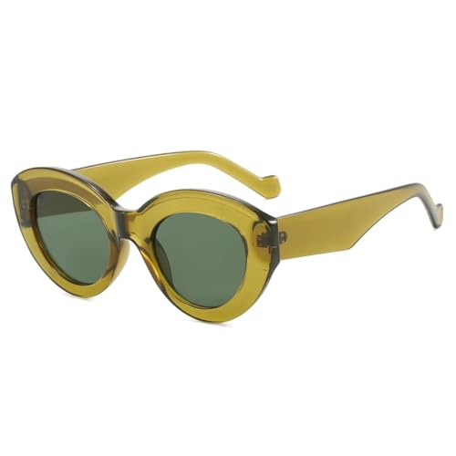 Lunettes de soleil ovales contre l'éblouissement style œil de chat rétro