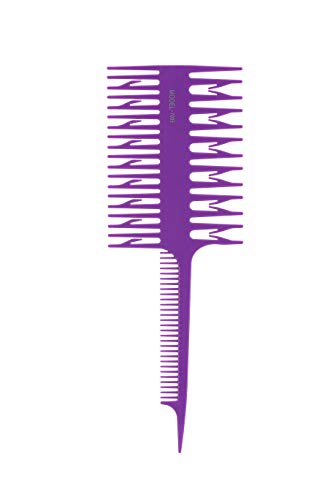 Peine para Mechas Doble Función ABS Morado miniatura 1