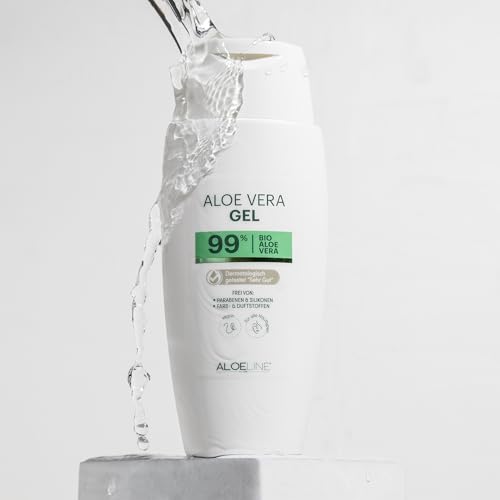 Aloe Vera Gel 99% Bio - ohne Duft- & Farbstoffe - natürliche Pflege für Gesicht, Körper, Haut & Haar - Made in Germany - VEGAN / 1er Pack (1x 150 ml)