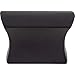 Top Knobs TK551BLK Mercer Collection 1-1/2" Glacier Knob, Flat Black