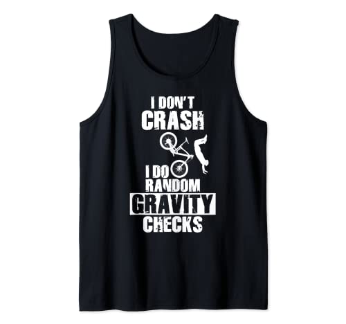 Funny MTB Crash - Gravity Checks Mountain Bike Camiseta sin Mangas