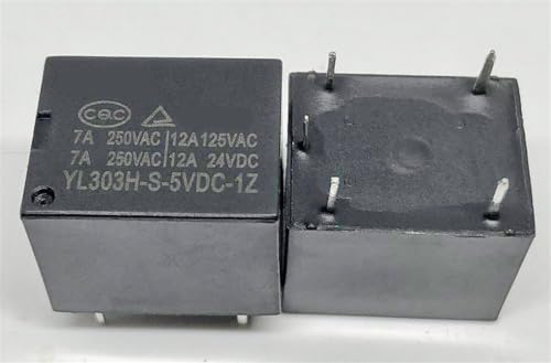 Relé YL303H-S-5VDC-1Z de 5 pines para control de circuitos