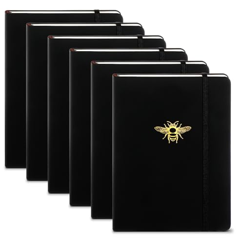 Organisation du travail simplifiée avec le lot de 6 journaux abeilles noires Glenmal lignés