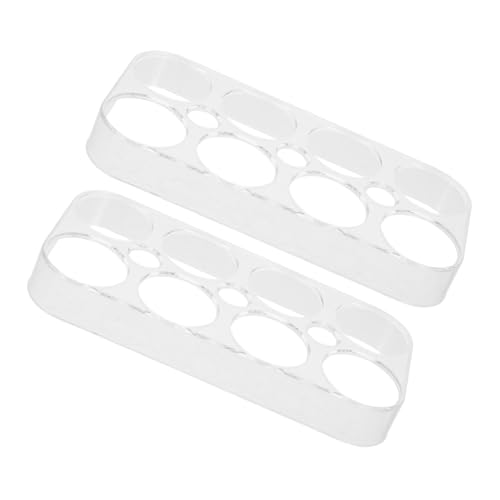 TOYZFRIENDY 2 piezas Soporte para Huevos de Refrigerador Caja de Almacenamiento Práctica para Huevos Material Plástico Seguro y Resistente Organiza y Protege