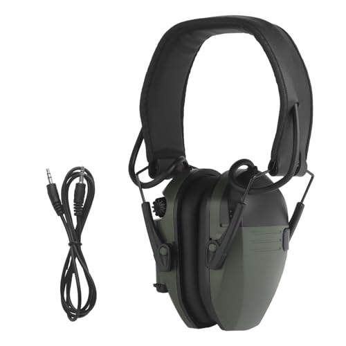 Auriculares TáCticos con Reducción de Ruido para Tiro de Airsoft y Protección Auditiva para Tiradores(Green)