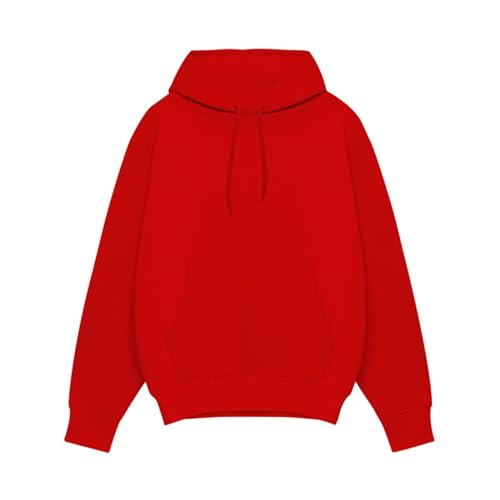 Wankang Men'S Sherpa Fleece Lined Hoodies Pullover Fashion Solid Color Hooded Sweatshirt Casual Long Sleeve Drawstring Hoodie2