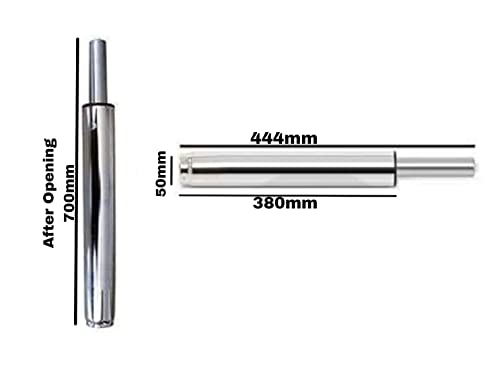 Image of Metal Hydraulic Gas Lift for Office Chair Gas Lift Pneumatic Cylinder Replacement 392MM (Chrome)