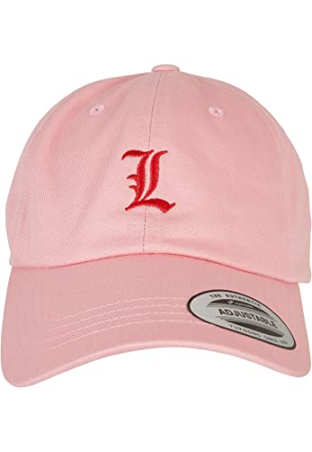 Mister Tee Unisex Letter Pink Low Profile Cap L, one Size