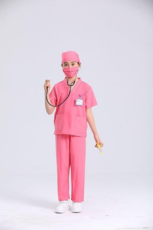 الفاخر - مجموعة زي الطبيب، طقم زي معمل طبي مكون من 7 قطع، زي ت... - view 5