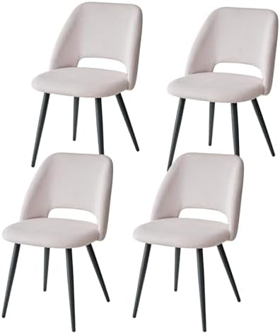 GrandCA HOME 4 Sillas de Comedor Modernas, Tapizadas en Pana y co...