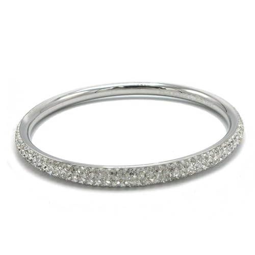 Image of Kate Spade New York Razzle Dazzle Bangle (Clear/Silver)