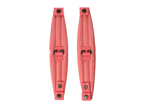 Fjällräven Kanken Shoulder Pads for Backpacks – Polyester Construction, Hook-Loop Closures, Foam Padding, and Wide Shoulder Straps Peach Pink One Size One Size