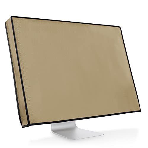kwmobile Schutzhülle kompatibel mit 31-32" Monitor - Hülle PC Bildschirm - Computer Cover Case - Beige