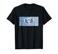 Denim and Diamond Shirt urban blue jean outfit mens graphic featuring rugged denim and clean modern polygon diamond artwork. Designed for men looking for diamond shirt, diamond shirts mens urban fashion and men shirt with diamond graphic design. Deni...