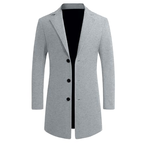 Anoraks de invierno de alta calidad y ropa exterior elegante gris S 3